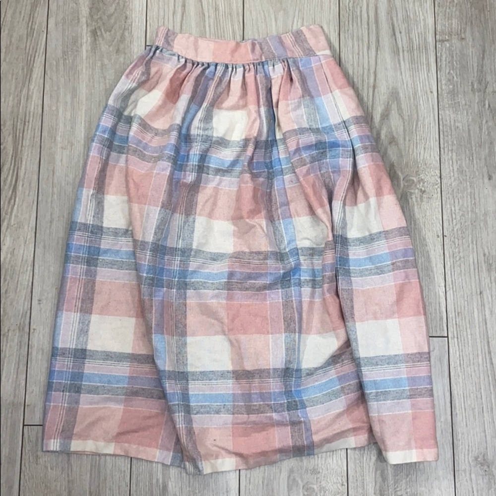 Retro Vintage Plaid Skirt